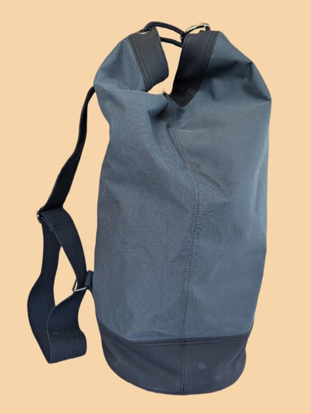 BVLGARI Parfume Overnight Buckle Shoulder Tote Duffel Bag w/Drawstring